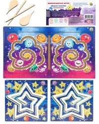 Деревянная игрушка (274х159 мм) Межполушарная доска «Звездная Галактика» ( Арт. Н00178)