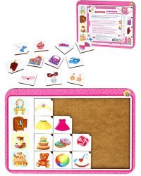 Деревянная игрушка(275х195х6 мм) Досочки «Ассоциации для маленькой принцессы» ( Арт. Н00176)