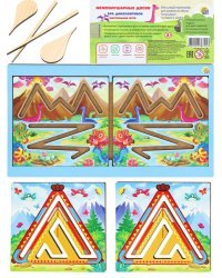 Деревянная игрушка(290х165 мм) "Межполушарные доски "Эра динозавриков"" ( Арт. Н00175)
