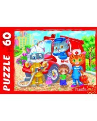 ПАЗЛЫ 60 элементов КОТЯТА-СПАСАТЕЛИ (Арт. УК60-7008)