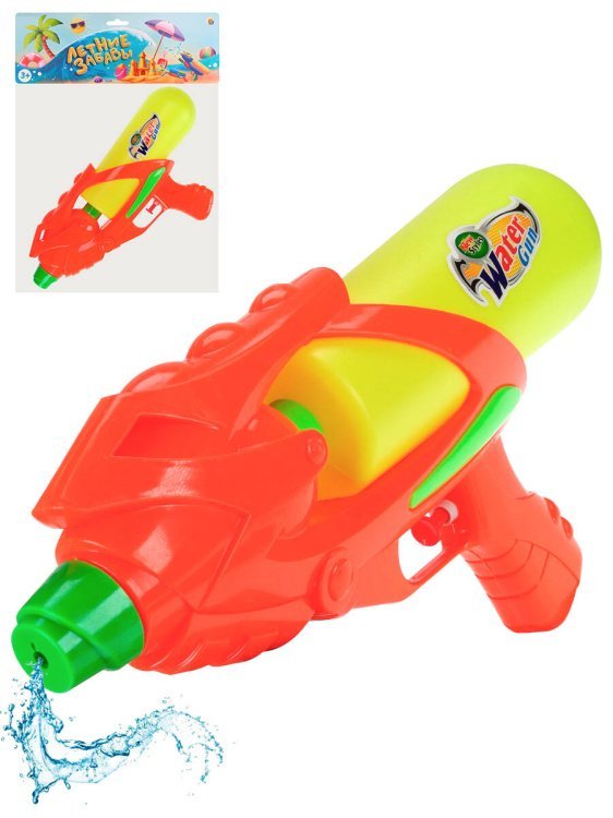 Водный пистолет(28.5*16*5.5)(200мл,дальность стрельбы 6м,в пакете) ( Арт. ИК-1052)