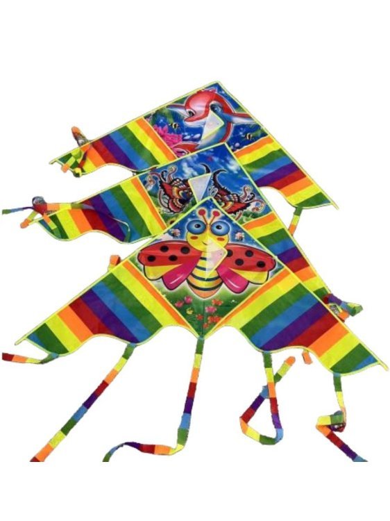 Серия Веселые забавы: Воздушный змей (змей 128см, хвост 80см, в пакете) (Арт. ИК-0468)