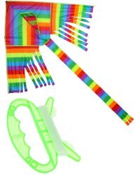 Серия Веселые забавы: Воздушный змей "Радуга" (змей 155см, хвост 120 см, в пакете) (Арт. ИК-0475)