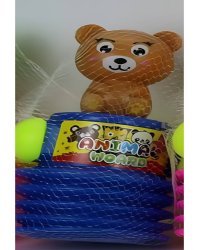 Молоточек-пищалка "МИШКА" (25х9х17 см)(в сетке) ( Арт. ИМ-0156)