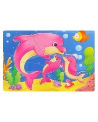 Деревянная пазл-рамка (22х15 см) "Подводный мир"  ( Арт. ИД-0138)