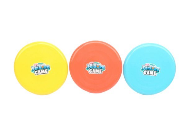 04. Летающие тарелки, бумеранги (Рыжий Кот) Летающая тарелка "Фрисби" (24,7 см) цвет микс, в пакете ( Арт. ИК-0403)