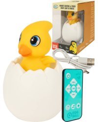 Светильник "Уточка"  (звук,свет,пульт,пластик, USB в к-те,в кор.)(12x12x17,5 cм) ( Арт. ИК-8481)