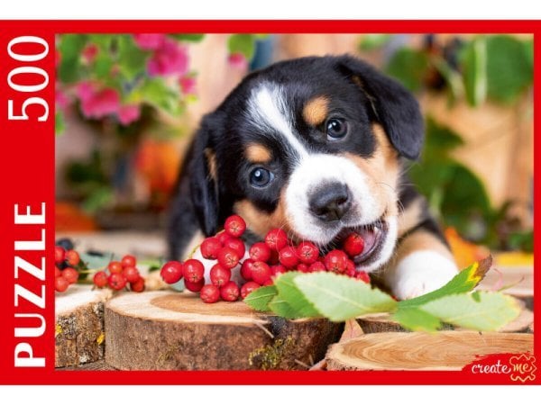 ЖИВОТНЫЕ (Рыжий Кот) ПАЗЛЫ 500 элементов. ЩЕНОК БЕРНСКОГО ЗЕННЕНХУНДА (Арт. ШТП500-1473)