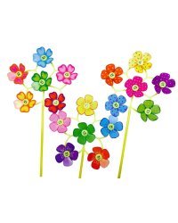 Ветерок "ромашка"(29х51 см)(6 цветков, цвет микс,в пакете ) ( Арт. ВТ-0686)