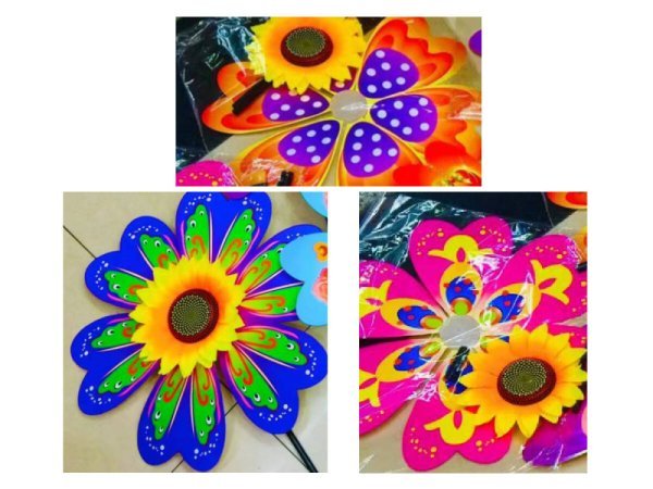 Ветерок "Подсолнух"(36х72 см)(3 цвета микс,в пакете) ( Арт. ВТ-0690)