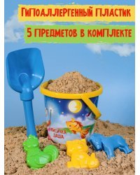 НАБОР №92 (ВЕДРО №8 (0.85л.) ЛИСИЧКА/ Лицензия+ лопатка 22см + 3 формочки (Арт.И-2198)