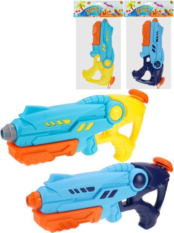 Водный пистолет 380мм (630 мл,дальность стрельбы 9-10  м., цвет микс,в пакете) ( Арт. ИК-0550)