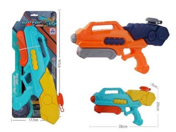 Водный пистолет 380мм (580 мл,дальность стрельбы 9-10 м., цвет микс, в пакете) ( Арт. ИК-0551)