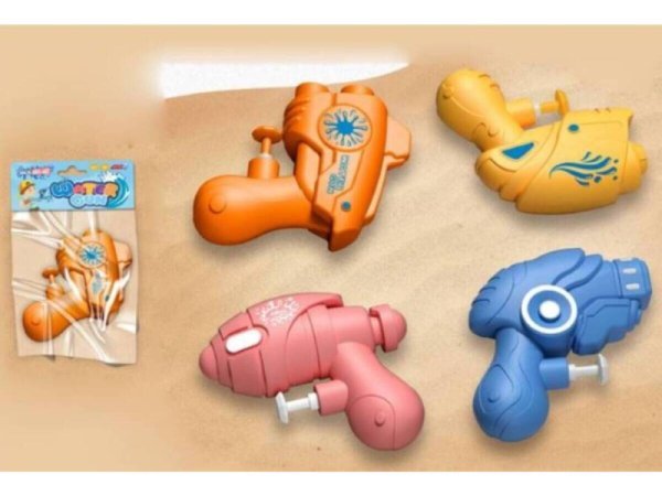 Водный пистолет 100мм (100 мл,дальность стрельбы 5-8 м.,цвет микс,в пакете) ( Арт. ИК-0553)