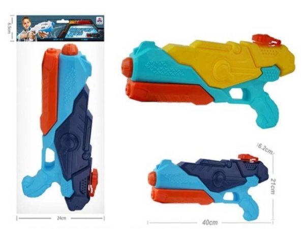 Водный пистолет 400мм (840 мл,дальность стрельбы 9-10 м.,цвет микс,в пакете) ( Арт. ИК-0548)