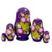 Матрешка Зимние забавы (фиолетовая) 5м 9см
