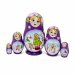 Матрешка Зимние забавы (фиолетовая) 5м 9см