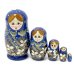 Матрешка Колосок малый (синяя) 5м 10 см