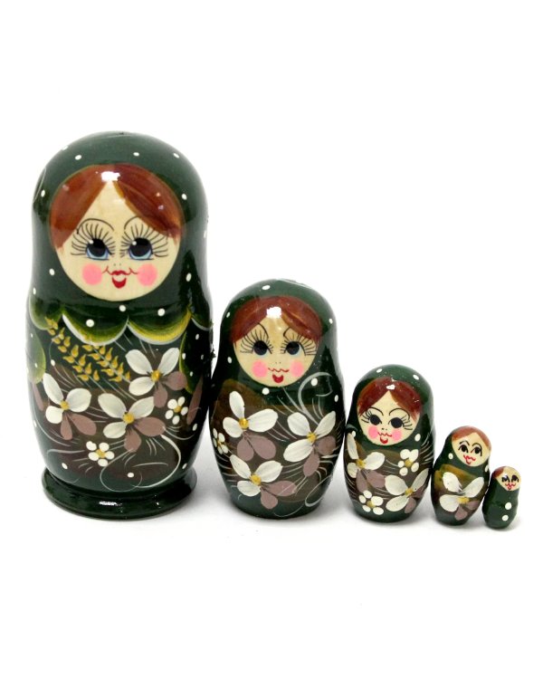 Матрешка Колосок малый (зеленая) 5м 10 см
