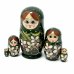 Матрешка Колосок малый (зеленая) 5м 10 см