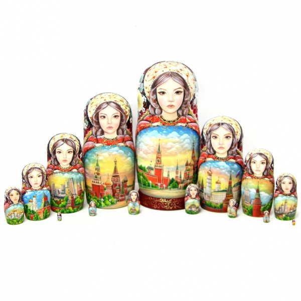 Матрешка Москвичка 15м 33см Матрешка Москвичка 15м 33см