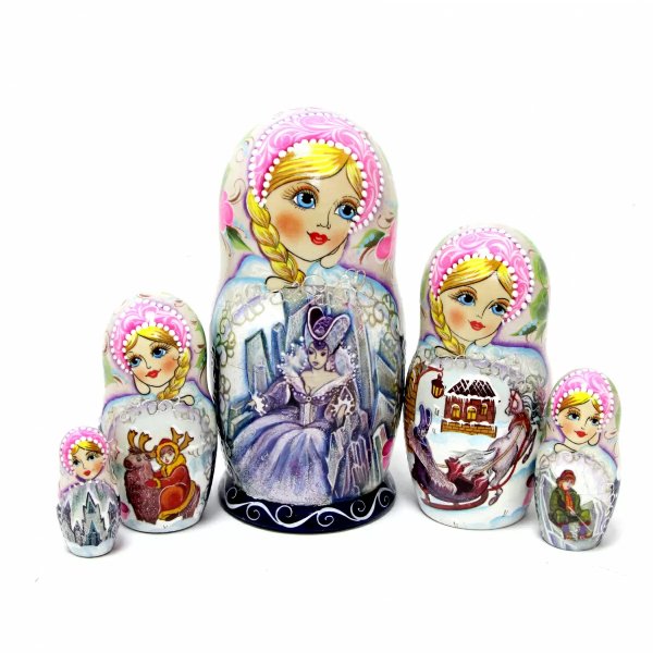 Матрешка Снежная королева новая 5м18