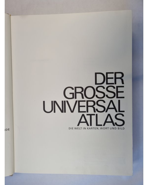 Der grosse universal atlas