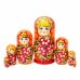 Матрешка Вечерний букет (оранжевая)7м21