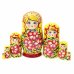Матрешка Вечерний букет (желтая)7м21