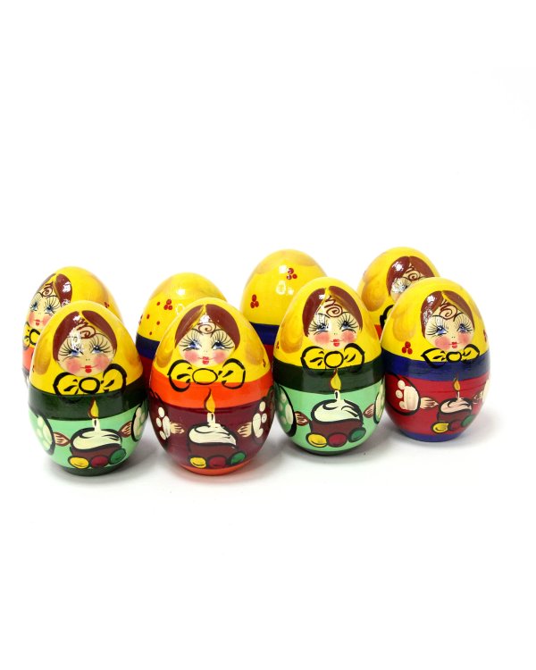 Матрешка Яйцо Пасха 3м 8см