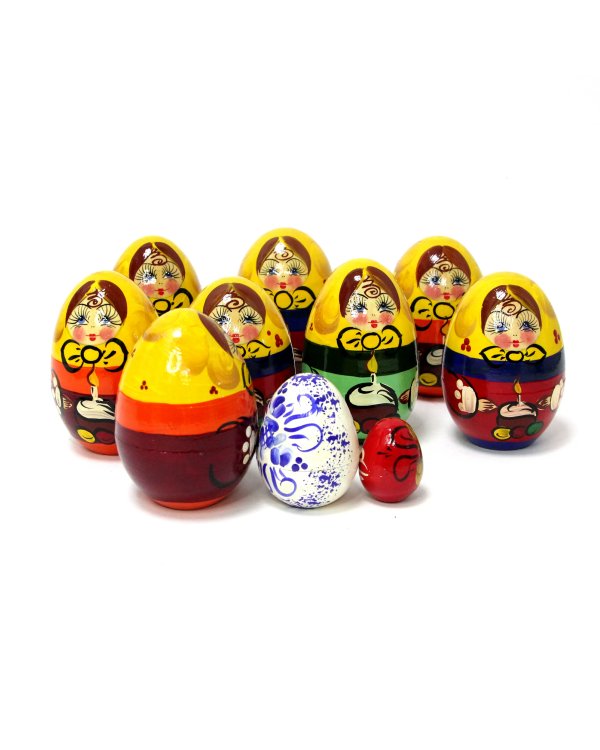 Матрешка Яйцо Пасха 3м 8см