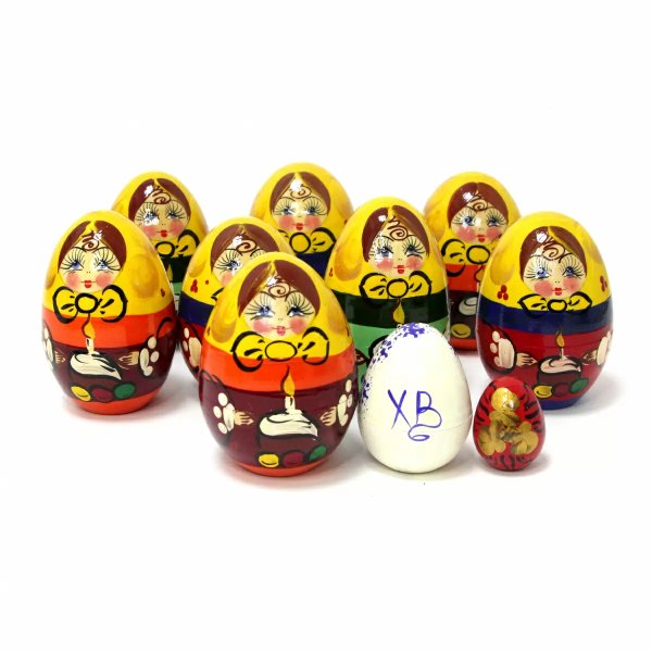 Матрешка Яйцо Пасха 3м 8см