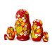 Матрешка Зимние забавы (бордовая) 5м 9см