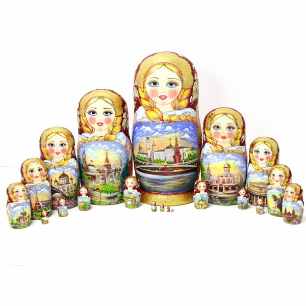 Матрешка Москва бордовая 20м35