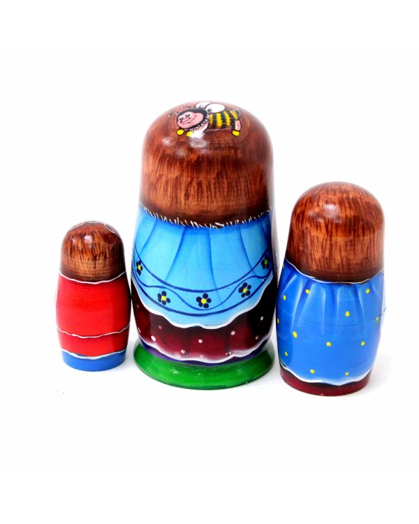 Матрешка Мишка сладкоежка 3м 11см