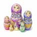 Матрешка Люда с балалайкой, сиреневая 5м 17 см