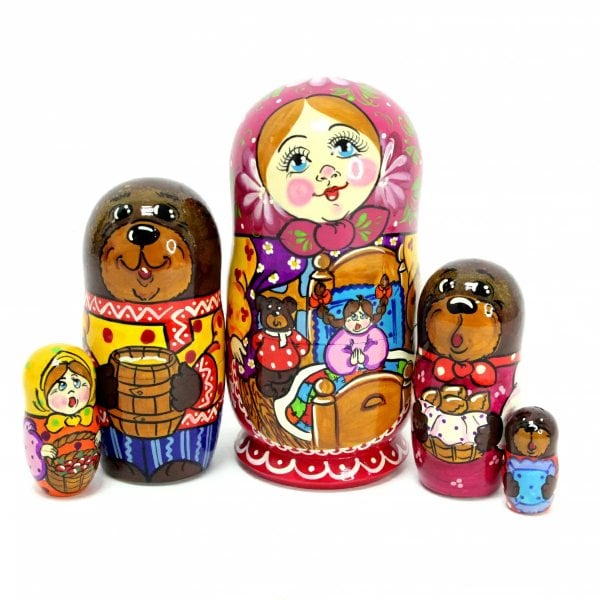 Матрешка Три медведя 5м 17см