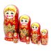 Матрешка Оксана красная 7м 21см