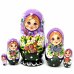 Матрешка Даша с земляникой (сиренево-зеленая) 5м14