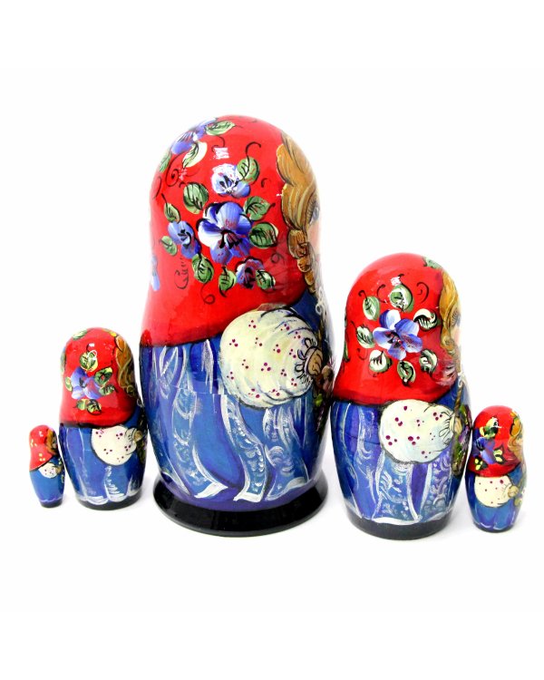 Матрешка Девочка с корзинкой КУ 5м 14см