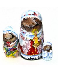 Матрешка Лариска-полуночница 3м 11-12см