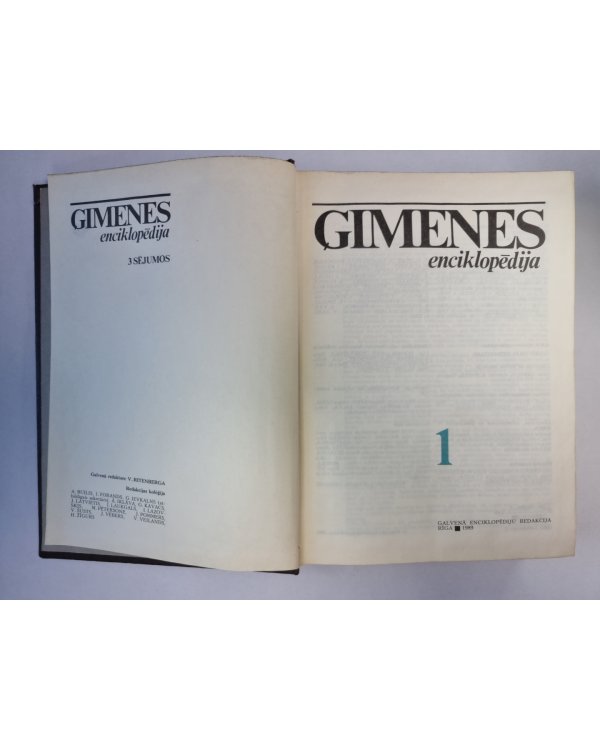 Ģimenes enciklopēdija. 3 sējumos. 1.sējums