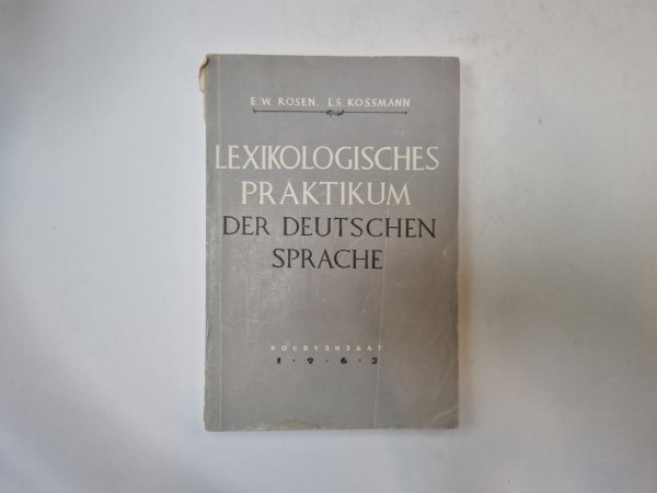 Lexikologisches praktikum der deutschen sprache Lexikologisches praktikum der deutschen sprache
