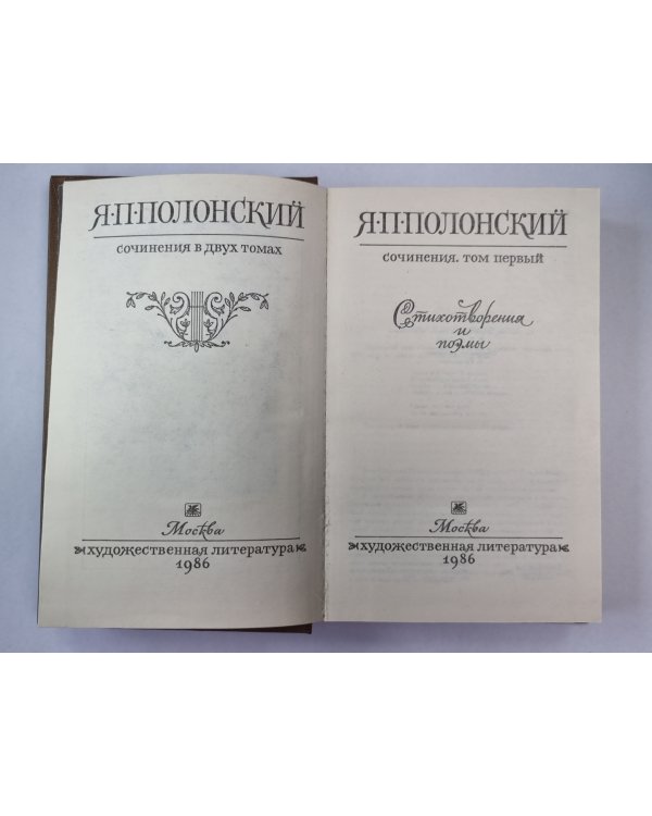 Стихотворения и поэмы. Я.П.Полонский. Сочинения. Том 1
