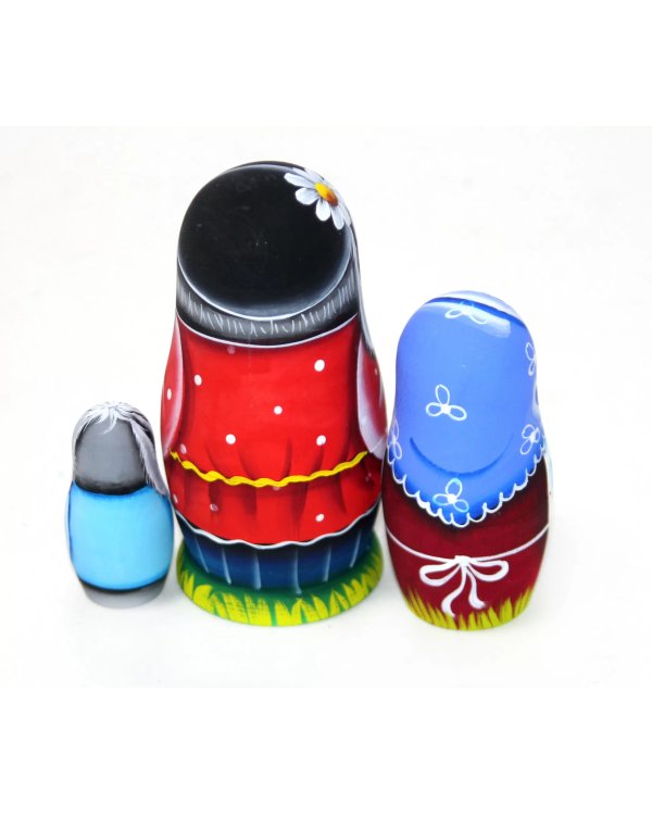Матрешка Заяц садовод 3м 11-12 см