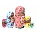 Матрешка Дети с игрушками (пижамки) 5 м 14 см