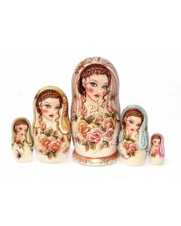 Матрешка Нежные Бабочки 5м 17см