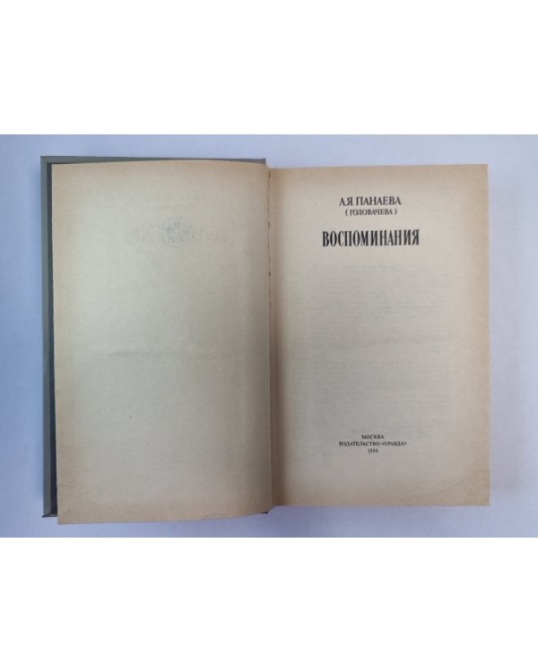 А.Я.Панаева. Воспоминания