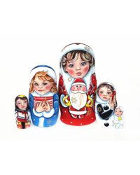 Матрешка Дети и Новый год 5м 14см