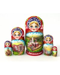 Матрешка Волоколамск (красная) 5м 17см